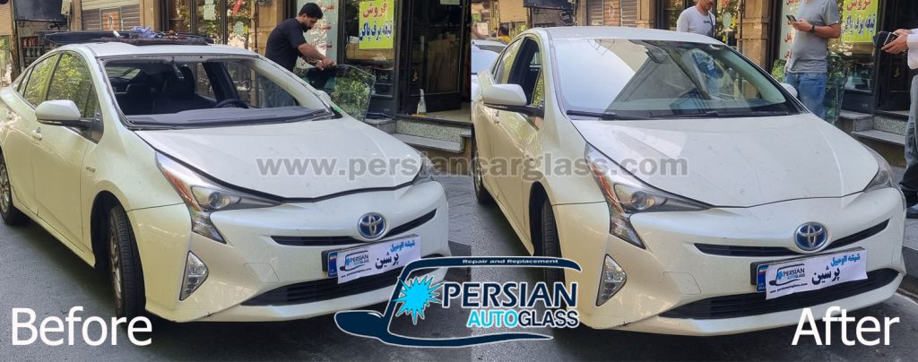 شیشه جلو تویوتا پریوس