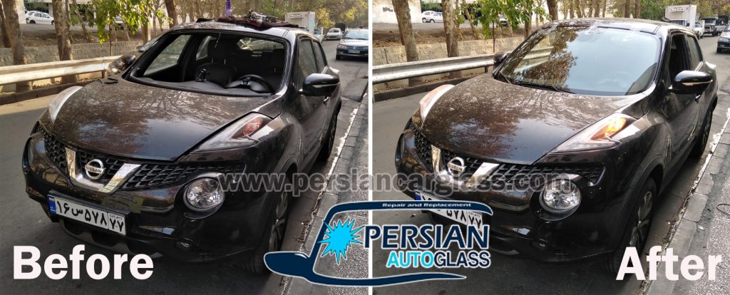 قیمت شیشه جلو نیسان جوک