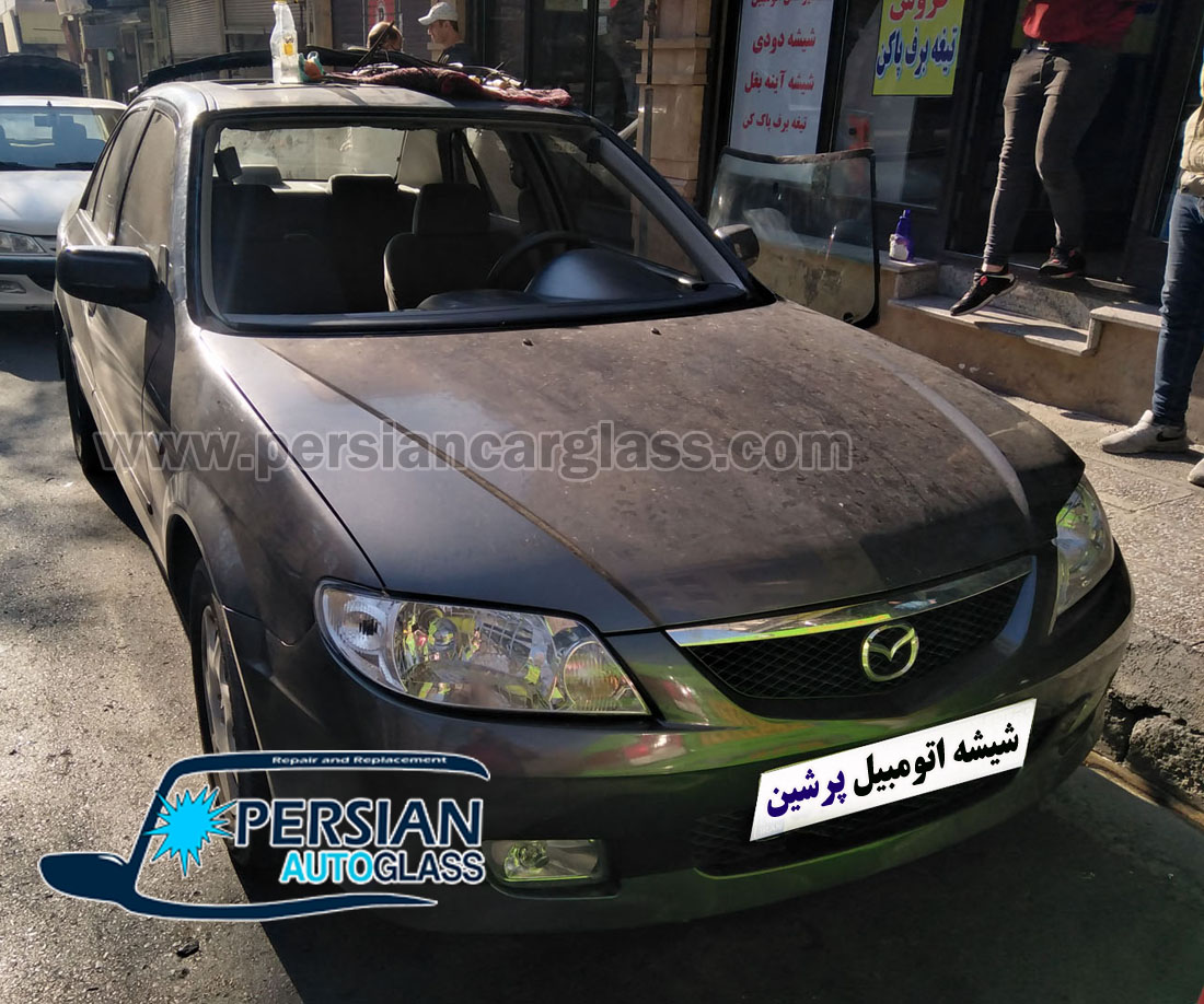 شیشه جلو مزدا 323