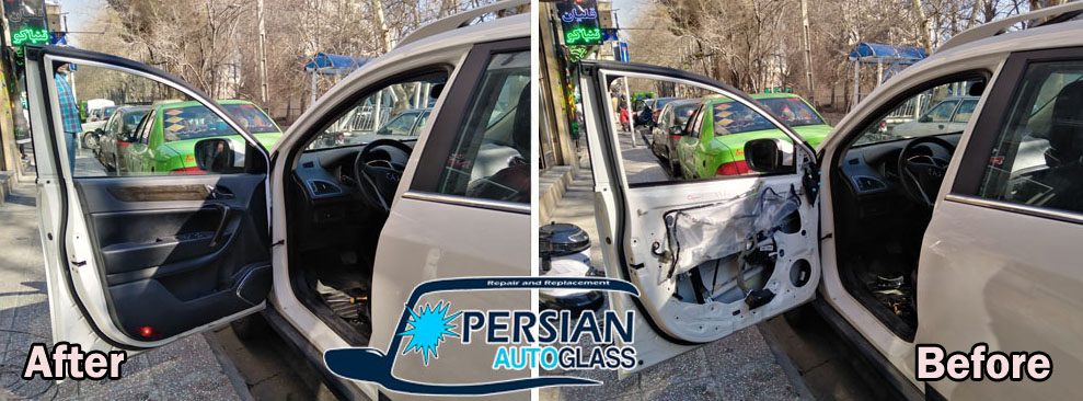 شیشه درب جلو جک s5