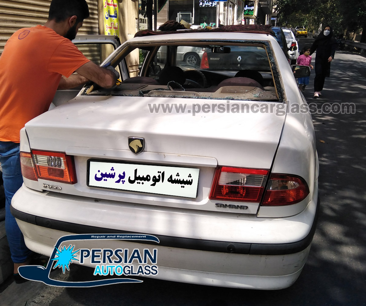 شیشه عقب سمند ال ایکس شیشه عقب سمند ال ایکس