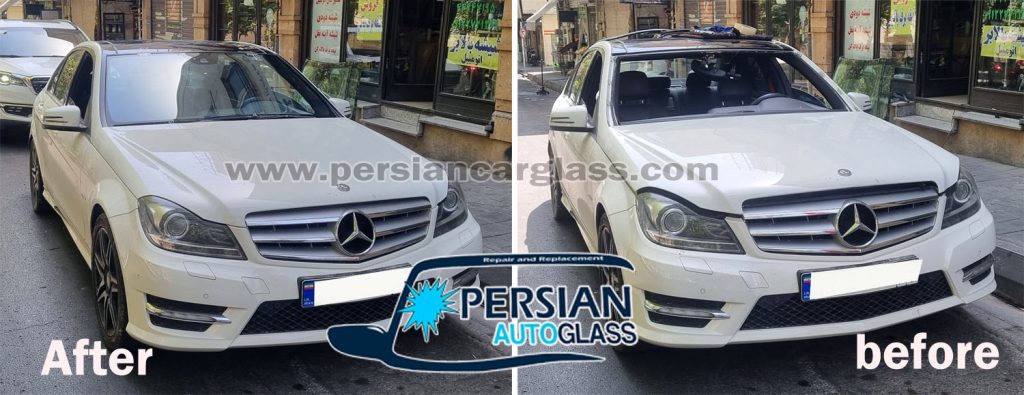 قیمت شیشه جلو بنز c200