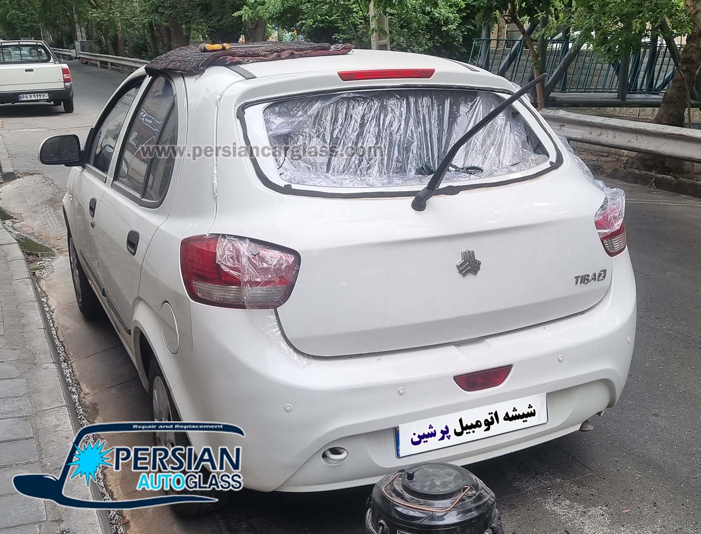 شیشه عقب تیبا 2 شیشه عقب تیبا 2